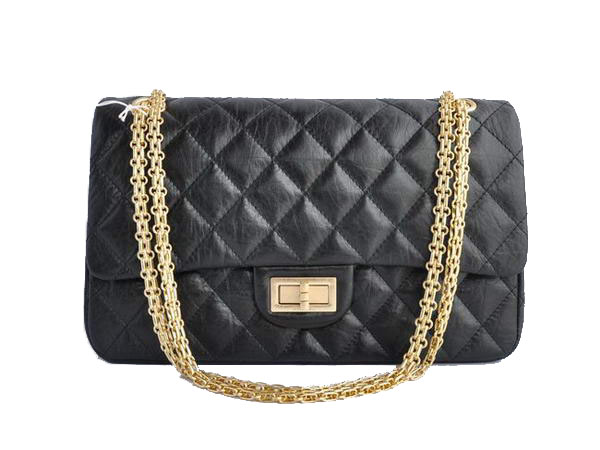 AAA Cheap Chanel Jumbo Flap Bags A28668 Black Golden On Sale